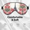 Eiffel Tower Rose Flower Print Ultra-Soft Light-Blocking Eye Mask,for Optimal Comfort and Restful Sleep view 3