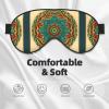 ZISHAK Mandala Print Unisex Sleeping Eye Mask,Soft Comfortable Light-Blocking Eye Mask, Black view 3