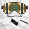 ZISHAK Mandala Print Unisex Sleeping Eye Mask,Soft Comfortable Light-Blocking Eye Mask, Black view 4