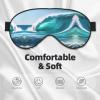 Clear Sky Wave Print Unisex Sleeping Eye Mask,Soft Comfortable Light-Blocking Eye Mask view 3