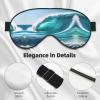 Clear Sky Wave Print Unisex Sleeping Eye Mask,Soft Comfortable Light-Blocking Eye Mask view 4