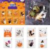 100pcs Halloween Candy Bag Self-adhesive Treat Bags For Cookie Snack Gift Clear Bags Set For Halloween Party Halloween Candy Containers view 2