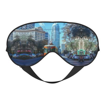 Austin Texas Print Ultra-Soft Light-Blocking Eye Mask,for Optimal Comfort and Restful Sleep