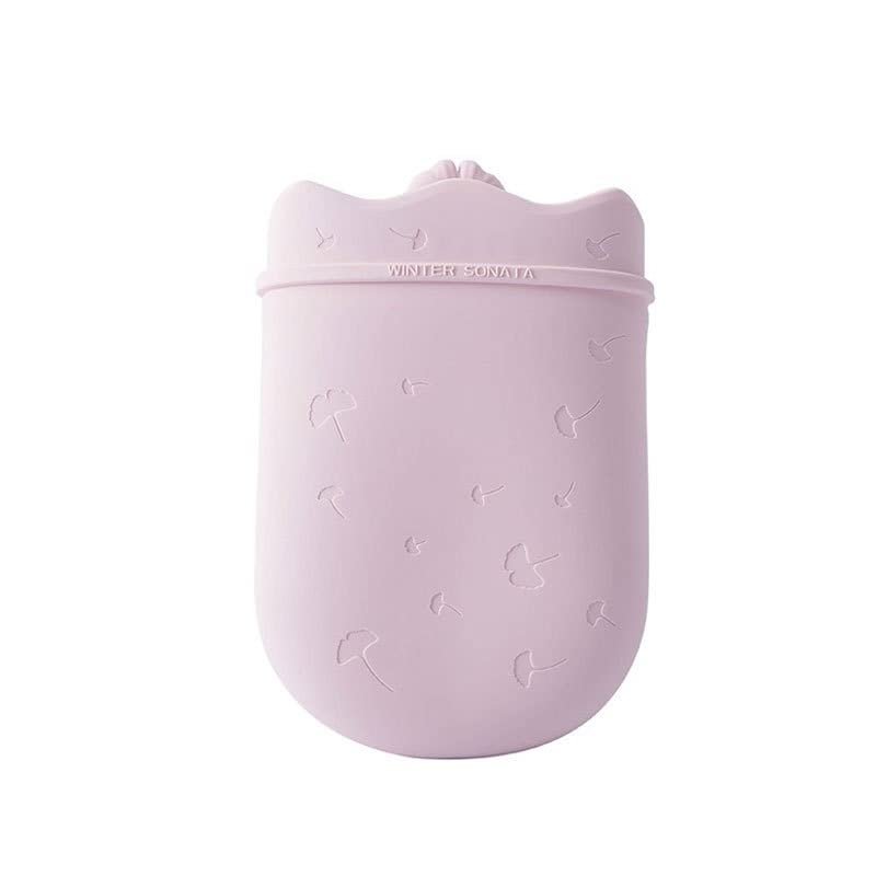 KarFri Hot Water Bottle Bag Soft Rubber for Pain Relief Menstrual Cramp,hot and Cold Compress, Hand Feet Warmer(Color:Short Blue)