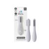 ezpz Baby-Led Toothbrush (Pewter) - 3 Months + - 100% Silicone Infant Toothbrush with Sensory Bumps - Cleans Gums + New Teeth - Improves Hand-to-Mouth Coordination, Self-Feeding Skills view 1