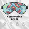 Animal Cute Brown Otters Print Unisex Sleeping Eye Mask,Soft Comfortable Light-Blocking Eye Mask view 3