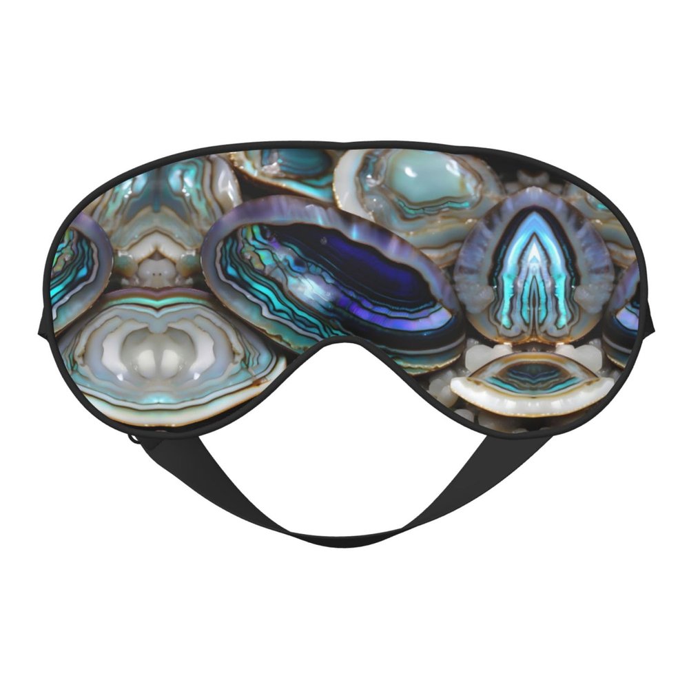 Abalone Nacre Print Unisex Sleeping Eye Mask,Soft Comfortable Light-Blocking Eye Mask