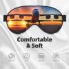 Airplane Sunset Sky Print Double-Sided Eye Mask,Soft and Light Blocking for Enhancing Sleep Quality view 3