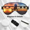 Airplane Sunset Sky Print Double-Sided Eye Mask,Soft and Light Blocking for Enhancing Sleep Quality view 4