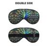 Beautiful Peacock Print Unisex Sleep Mask Double-Sided Eye Mask,Ideal for Sound Sleep and Skin Care view 2