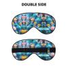 Colorful Jellyfish Print Unisex Sleeping Eye Mask,Soft Comfortable Light-Blocking Eye Mask view 2