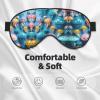 Colorful Jellyfish Print Unisex Sleeping Eye Mask,Soft Comfortable Light-Blocking Eye Mask view 3