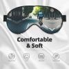 ZISHAK Car and Bicycle Print Unisex Sleeping Eye Mask,Soft Comfortable Light-Blocking Eye Mask, Black view 3