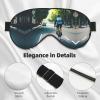 ZISHAK Car and Bicycle Print Unisex Sleeping Eye Mask,Soft Comfortable Light-Blocking Eye Mask, Black view 4