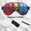 Color Skulls Print Unisex Sleep Mask Double-Sided Eye Mask,Ideal for Sound Sleep and Skin Care view 4