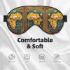 Abstract World Map Print Ultra-Soft Light-Blocking Eye Mask,for Optimal Comfort and Restful Sleep view 3