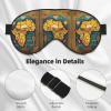 Abstract World Map Print Ultra-Soft Light-Blocking Eye Mask,for Optimal Comfort and Restful Sleep view 4