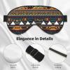 African Ethnic Pattern Print Unisex Sleeping Eye Mask,Soft Comfortable Light-Blocking Eye Mask view 4