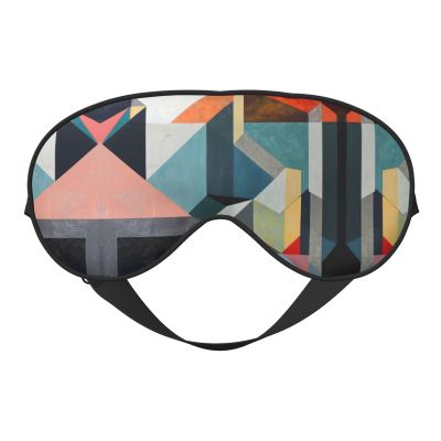 Abstract Geometric Print Unisex Sleeping Eye Mask,Soft Comfortable Light-Blocking Eye Mask