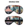 Abstract Geometric Print Unisex Sleeping Eye Mask,Soft Comfortable Light-Blocking Eye Mask view 2