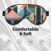 Abstract Geometric Print Unisex Sleeping Eye Mask,Soft Comfortable Light-Blocking Eye Mask view 3