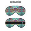 Cute Dragonfly Pattern Print Unisex Sleeping Eye Mask,Soft Comfortable Light-Blocking Eye Mask view 2