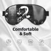 Black White Music Note Print Unisex Sleeping Eye Mask,Soft Comfortable Light-Blocking Eye Mask view 3