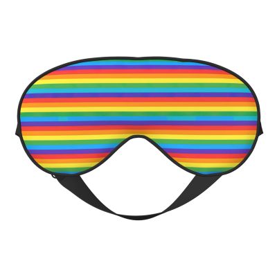 Rainbow Pattern Print Unisex Sleeping Eye Mask,Soft Comfortable Light-Blocking Eye Mask