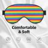 Rainbow Pattern Print Unisex Sleeping Eye Mask,Soft Comfortable Light-Blocking Eye Mask view 3