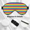 Rainbow Pattern Print Unisex Sleeping Eye Mask,Soft Comfortable Light-Blocking Eye Mask view 4
