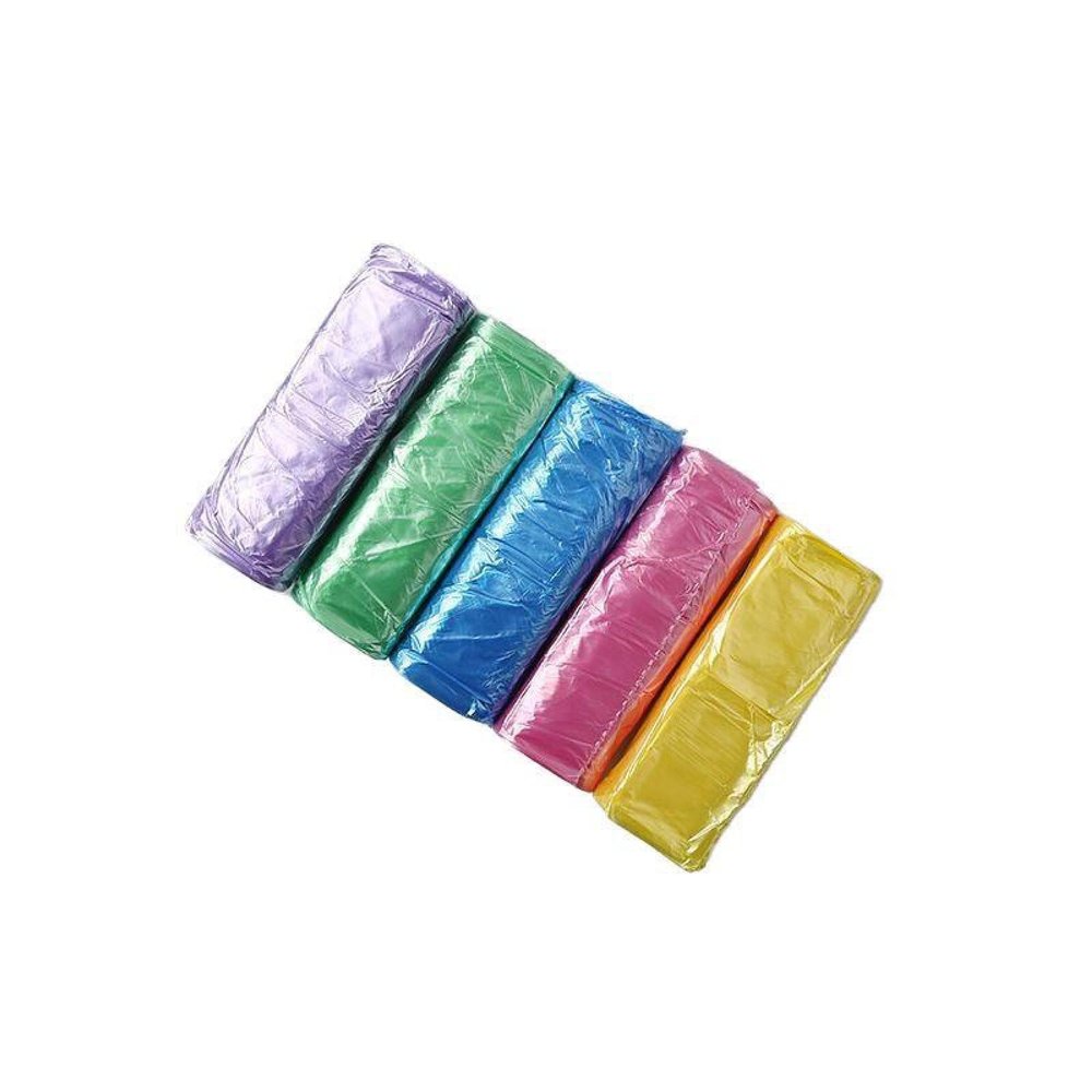 KZDIANXIN Household garbage bags, color bags, kitchen bathroom point-off plastic bags, 5 rolls, 100 garbage bags