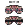 Bohemian Elephant Pattern Print Unisex Sleeping Eye Mask,Soft Comfortable Light-Blocking Eye Mask view 2