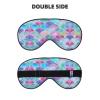 FRESQA Fish Scale Ocean Print Unisex Sleep Mask Double-Sided Eye Mask,Ideal for Sound Sleep and Skin Care, Black view 2