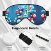 Abstract Science Chemistry Illustration 3D Print Unisex Sleeping Eye Mask,Soft Comfortable Light-Blocking Eye Mask view 4