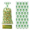 CSTYWC 50 Pieces Peacock Feathers Treats Cellophane Bags Plastic Goodie Candy Bags with 50PCS Twist Ties Gift Bags for Birthday Party Favors view 1