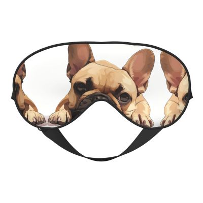 Animal Dog French Bulldog Print Ultra-Soft Light-Blocking Eye Mask,for Optimal Comfort and Restful Sleep