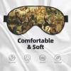 Chicken and Rooster Print Print Unisex Sleep Mask Double-Sided Eye Mask,Ideal for Sound Sleep and Skin Care view 3