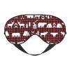 Cow Deer Tree Christmas Print Unisex Sleep Mask Double-Sided Eye Mask,Ideal for Sound Sleep and Skin Care view 1