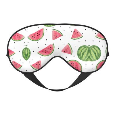 Watermelon Fresh Fruit Print Unisex Sleeping Eye Mask,Soft Comfortable Light-Blocking Eye Mask
