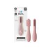 ezpz Baby-Led Toothbrush (Blush) - 3 Months + - 100% Silicone Infant Toothbrush with Sensory Bumps - Cleans Gums + New Teeth - Improves Hand-to-Mouth Coordination, Self-Feeding Skills view 1