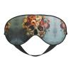 Floral Skull Print Double-Sided Eye Mask,Soft and Light Blocking for Enhancing Sleep Quality view 1