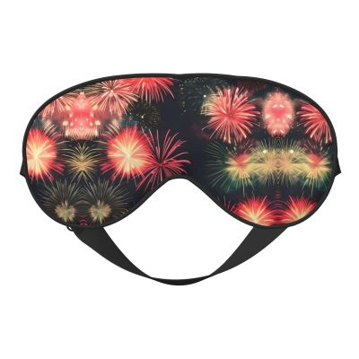 Beautiful Fireworks Print Unisex Sleeping Eye Mask,Soft Comfortable Light-Blocking Eye Mask
