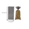 CSTYWC 50 Pieces Cellophane Car Candy Bags Black White Checkered Racing Treat Bags Plastic Race Gift Goodie bags with 50Pieces Twist Ties for Cars Birthday Party Decorations view 2