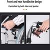 Lightweight Foldable Wheelchair for Elderly Self-propelled Wheelchair with 3 Levels Adjustable Footrest & Handbrake Portable Transport Chair Mobility Aid view 2