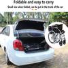 Lightweight Foldable Wheelchair for Elderly Self-propelled Wheelchair with 3 Levels Adjustable Footrest & Handbrake Portable Transport Chair Mobility Aid view 4
