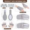 12PCS Castor Oil Pack Wrap Kit for Fingers and Hands - Organic Cotton Adjustable Reusable Thumb Hand Comfortable Wrapping Replacement for Relaxation view 2