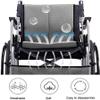Attendant-Propelled Lightweight Transport Mobile Wheelchairs with Folding Backrest,Portable Folding Lightweight Transport Mobile Wheelchairs Aluminum Alloy Frame Compact Mobility Aid Wheel(Color:Grey, view 2