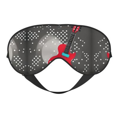 Polka Dot Music Note Print Ultra-Soft Light-Blocking Eye Mask,for Optimal Comfort and Restful Sleep