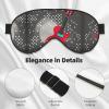 Polka Dot Music Note Print Ultra-Soft Light-Blocking Eye Mask,for Optimal Comfort and Restful Sleep view 4