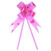 M METERXITY 100 Pack Gift Pull Bows - Basket Gift Wrap Bow Rose Pattern Christmas Bows Gifts Bow Bulk Apply to Birthday Party (3.3inch Rose Red) view 1